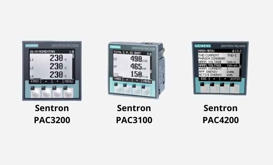 Analyseurs de Réseau Sentron PAC de Siemens